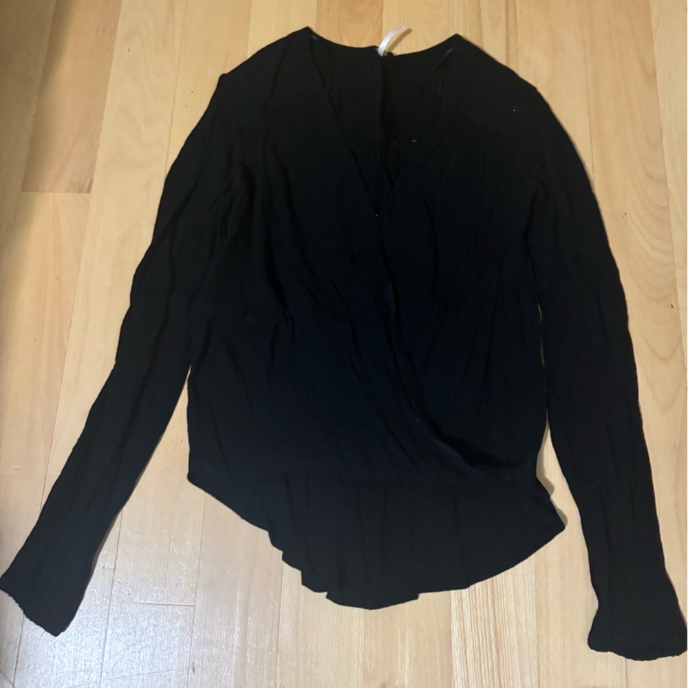 Free People black blouse size xs